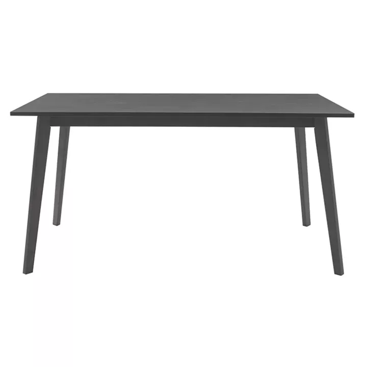 Tραπεζαρία Benson - Toto pakoworld σετ 7τμχ rustic grey - ύφασμα γκρι 150x90x75εκ