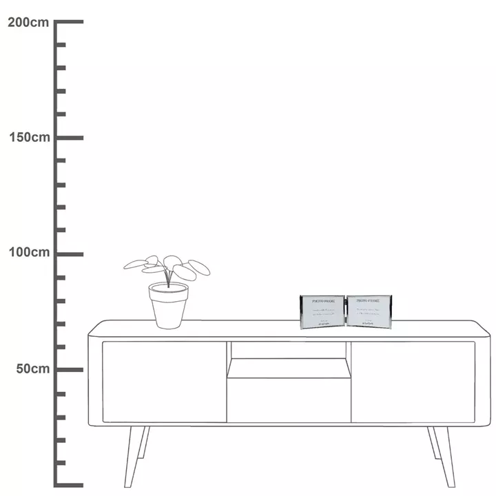 Κορνίζα Διπλή ArteLibre Ασημί Μέταλλο (2x)15x10cm