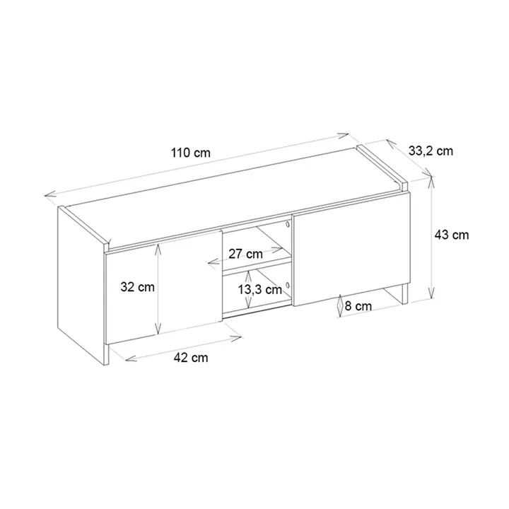 Παπουτσοθήκη Verly Megapap χρώμα καρυδί 110x33,2x43εκ.